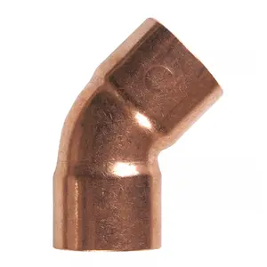 NIBCO 3/8 in. Sweat X 3/8 in. D Sweat Copper 45 Degree Elbow – Durable Plumbing Fitting