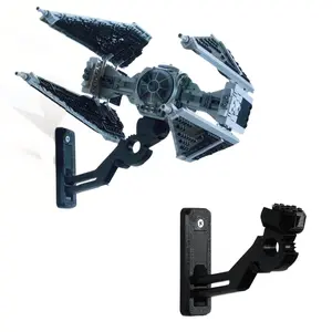 Wall Mount for Lego Star Wars Imperial TIE Interceptor 75348 – Secure, Angled Wall Display for Collectors & Enthusiasts