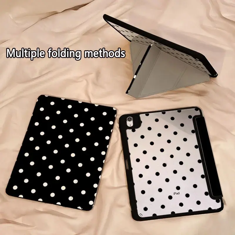 Soft Tablet Protective Cover with Foldable Adjustable Stand, Fits iPad 10.9in 10th/9th/8th/7th Gen, 8.3in Mini 6/7, 9.7in 6th/5th Gen/Air 4/5/7/Pro, 11in Pro (2021/2022/2024 11inch), Tablet Accessories