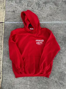 All Fraud Dept Hoodies - 100% Cotton Fitted 300GSM Weight Comfortable Everyday Wear Hoodie for Casual Use