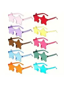 Sweet Cute Women's Sunglasses, Star Lens, Perfect for Parties and Music Festivals, 10 Pairs, Ideal Choice