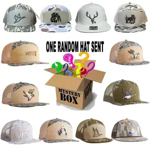 Random 7 Panel Camouflage Hunting Hat, Dog Hunting, Duck Hunt, Mallard Ducks