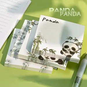 Cute Panda Sticky Notes Set, 50 Sheets Per Pad, Ideal for Students & Office Gifts, Fun Memo Pads, Cute Design, Perfect for School Use