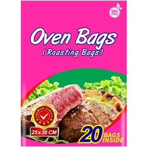 20 Counts Oven Bags, Cooking Roasting Bags for Meats Chicken Fish Vegetables (10×15 inch) Bakeware Utensil Sturdy Thick Kitchen