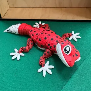Leopard Gecko | 3D Printed Articulating Figurine Great Gift and Desk Figure