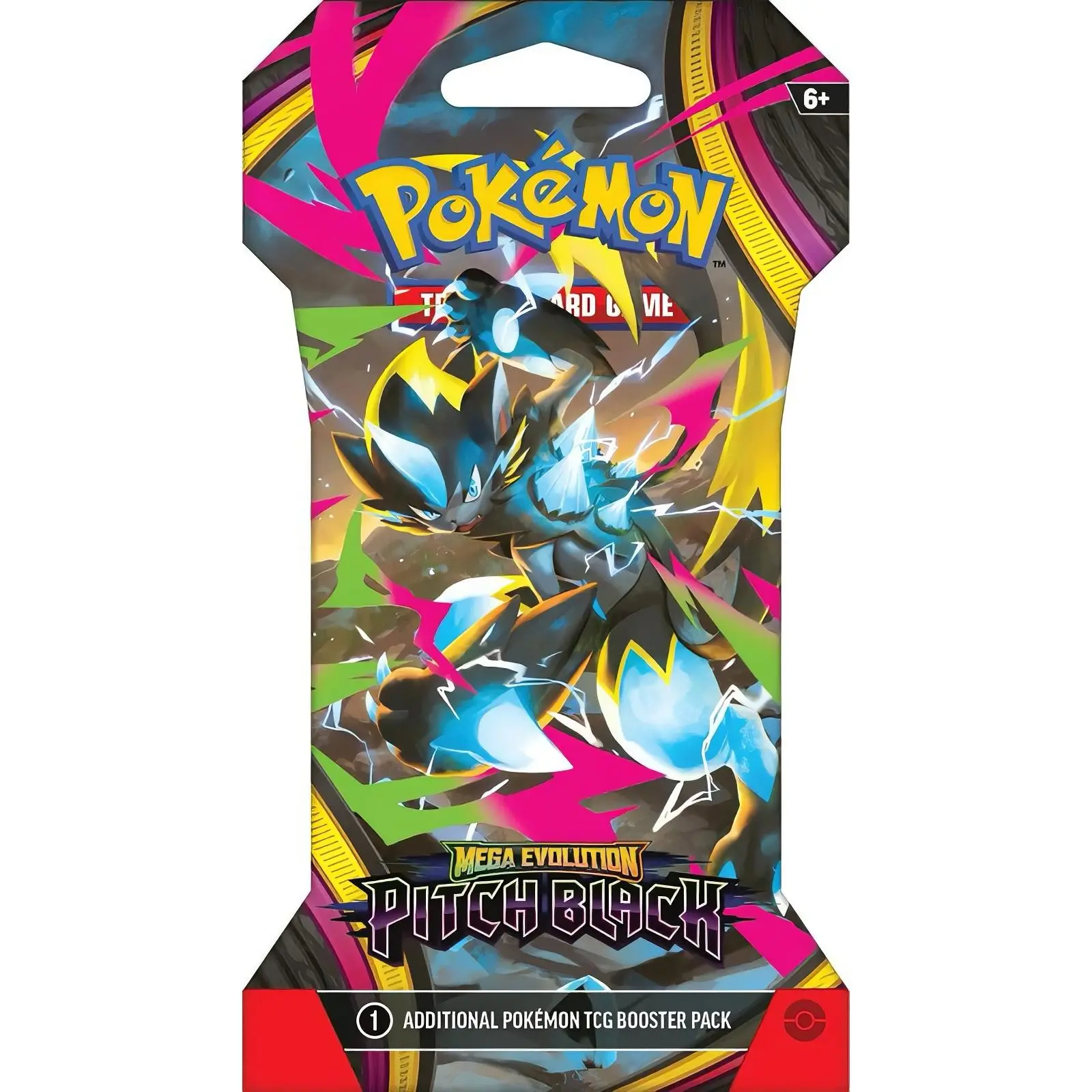 Pokemon Mega Evolution Pitch Black TCG Booster Pack - 1 Additional Pack for Collectors and Fans