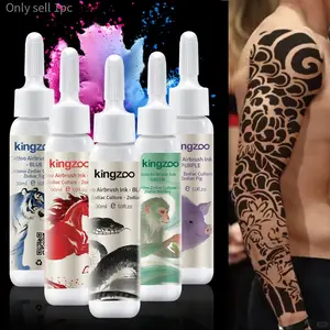 30ml Zodiac Tattoo Airbrush Ink is safe and non-irritating, designed specifically for tattoo artists and suitable for permanent tattoos.