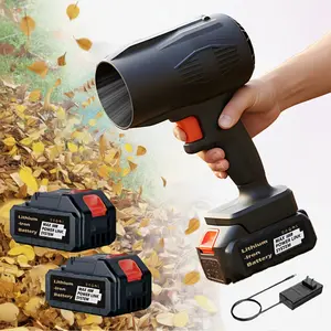 Cordless electric leaf blower, high-pressure blower, car-mounted drying jet fan, handheld snow blower, suitable for both home and outdoor use, ideal for blowing fallen leaves and removing dust, perfect as a Christmas gift garden cleanup