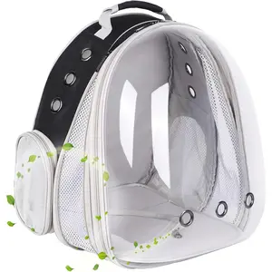 Front Expandable Large Cat Backpack Carrier, Fit up to 20 lbs, Space Capsule Bubble Window Pet Carrier Backpack for Large Fat Cat and Small Puppy