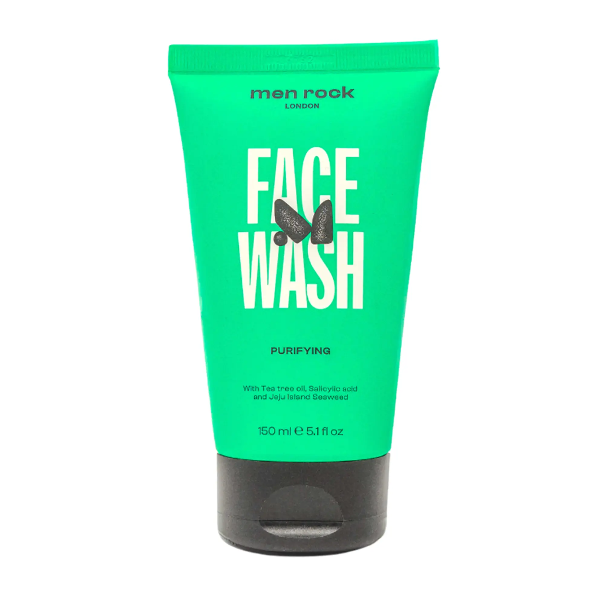 Men Rock Face Wash Purifying, Face Cleanser, 5.1 oz