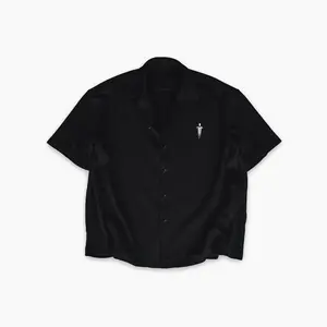 CHROME DAGGER BUTTON-DOWN [BLACK]