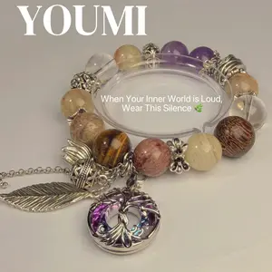 Tree of Life Crystal Bracelet for Women – Healing & Balance Jewelry, Amethyst Quartz Tiger Eye Bracelet, Meaningful Gift for Her, Stress Relief & Emotional Support Gift, Mother’s Day, Graduation  ,bracelets for women