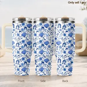 Funny Bob's Burgers Vacuum Flasks 40oz 3rd Gen Vacuum Insulated Stainless Steel Tumbler Cup with Handle Straw Lid for Gifts