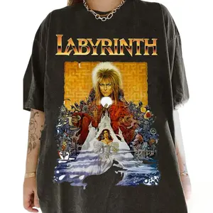 Labyrinth Movie Shirt, Cotton Unisex T-shirt, Crew Neck, Size S- 4xl, Menswear Top, Womenswear Top Underwear Streetwear Set Tshirt