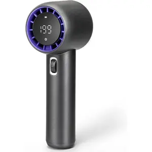 Portable Handheld Fan with 1-199 Speed Adjustable Turbo Mini Design, 5000mAh Rechargeable Battery, 15H Max Cooling Time, Digital Display, for Women Travel/Outdoor Use (Home Supplies, Party Gifts), Portable Fan