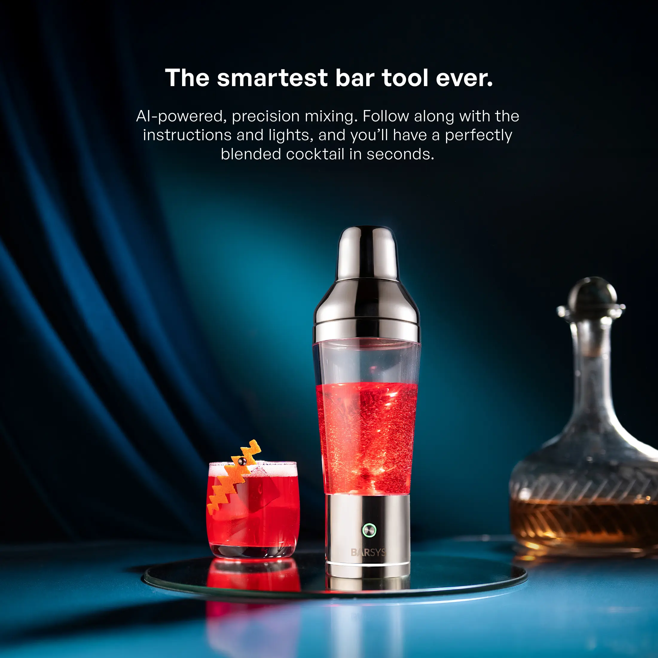 Barsys Shaker Pro — Wireless All-in-One Smart Cocktail Shaker
