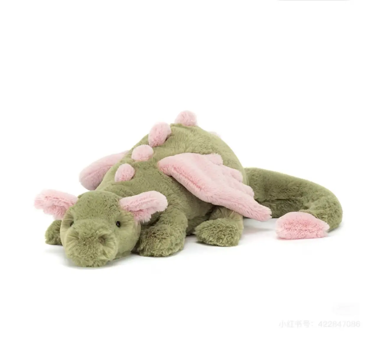 Jellycat Malachy Dragon Plush Toy - Soft Stuffed Animal, Cute Cuddly Gift for Kids, Collectors, Home Decor Accent