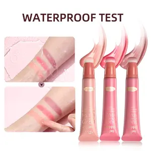 Multi-use liquid blush with a sponge applicator, doubles as both blush and highlighter. It is waterproof, delivers a natural glow finish, and is beginner-friendly