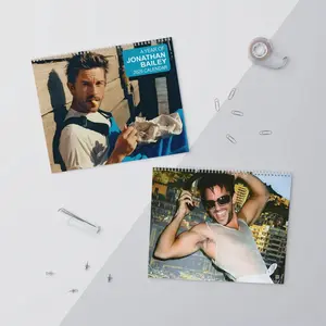 Jonathan Bailey 2026 Calendar, Bailey Wall Calendar, New Year Gift for Fans, Bailey Fan Gift Wall Calendar, Monthly Planner Holiday Gift
