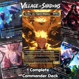 Ninja Legends MTG Commander Deck | 100 Card EDH Proxy Set + Tokens | Custom Fantasy Art