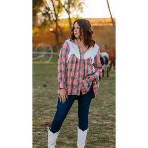 The Flowy Flannel Pink Tunic