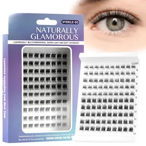 Self Adhesive Eyelashes Natural Lash Clusters Pre-glued Eyelash Extensions Cluster Individual Lashes 8-10mm