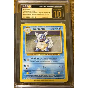 Wartortle CGC Pristine 10 - Trading Card Game Classic 002/034