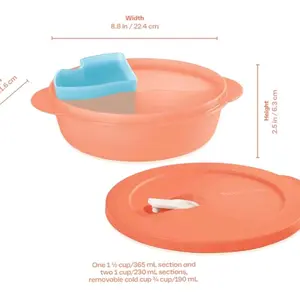 Tupperware CrystalWave PLUS | Lunch ’N Dish with Cold Cup