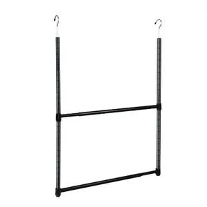 212 MAIN 2-Tier Portable Adjustable Hangable Expandable Closet Hanger Rod with Chrome Finish, Sports & Outdoor Leisure Equipment