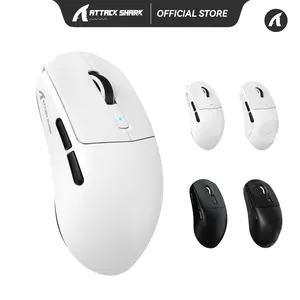 ATTACK SHARK R6 Ultralight 39g Wireless 8K PAW3950MAX Gaming Mouse 39g SUPERLIGHT Mouse, PixArt PAW3950MAX Gaming Sensor, Nordic 52840 Chip, DPI up to 42000, 8000Hz Polling Rate, Ice-feeling Coating
