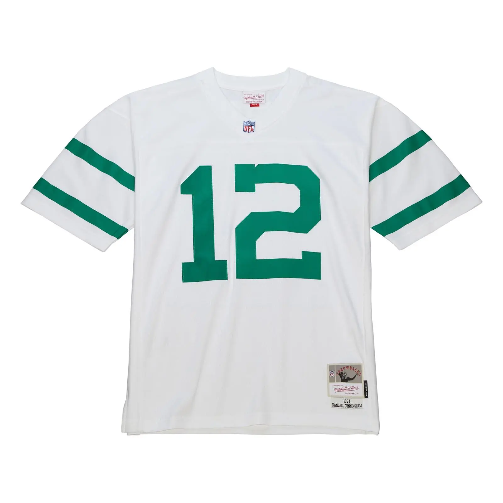 Randall Cunningham Philadelphia Eagles 1994 White Legacy Jersey NFL Throwback Mitchell & Ness