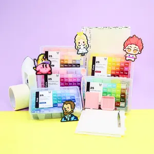 PixieBeads Premium Combo Set 120  All-in-one Tool Set 48,000 ct 2.6mm Fuse Beads for Beginners Basic Pixel Art Kit