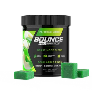 Pre-Workout Gummies - Beast Mode - Sour Apple Rings