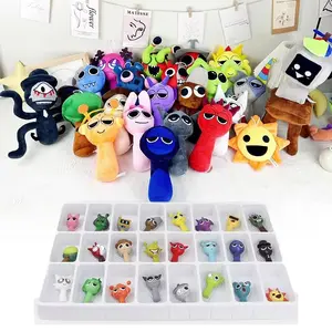 10PCS Sprunki Plush Toys & 24/48PCS Action Figures Set – Kawaii Collectible Plushies + Music Game Figurines, Cute Soft Dolls & Whimsical Art Style Figures, Perfect Gifts for Kids, Teens & Adults, Room or Desktop Decor