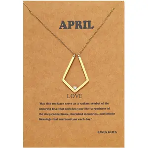 Dainty 14 Gold Plated Ring Holder Necklace Ring Keeper Pendant Necklace with Birthstone for Women Jewelry RAMUS KATEN