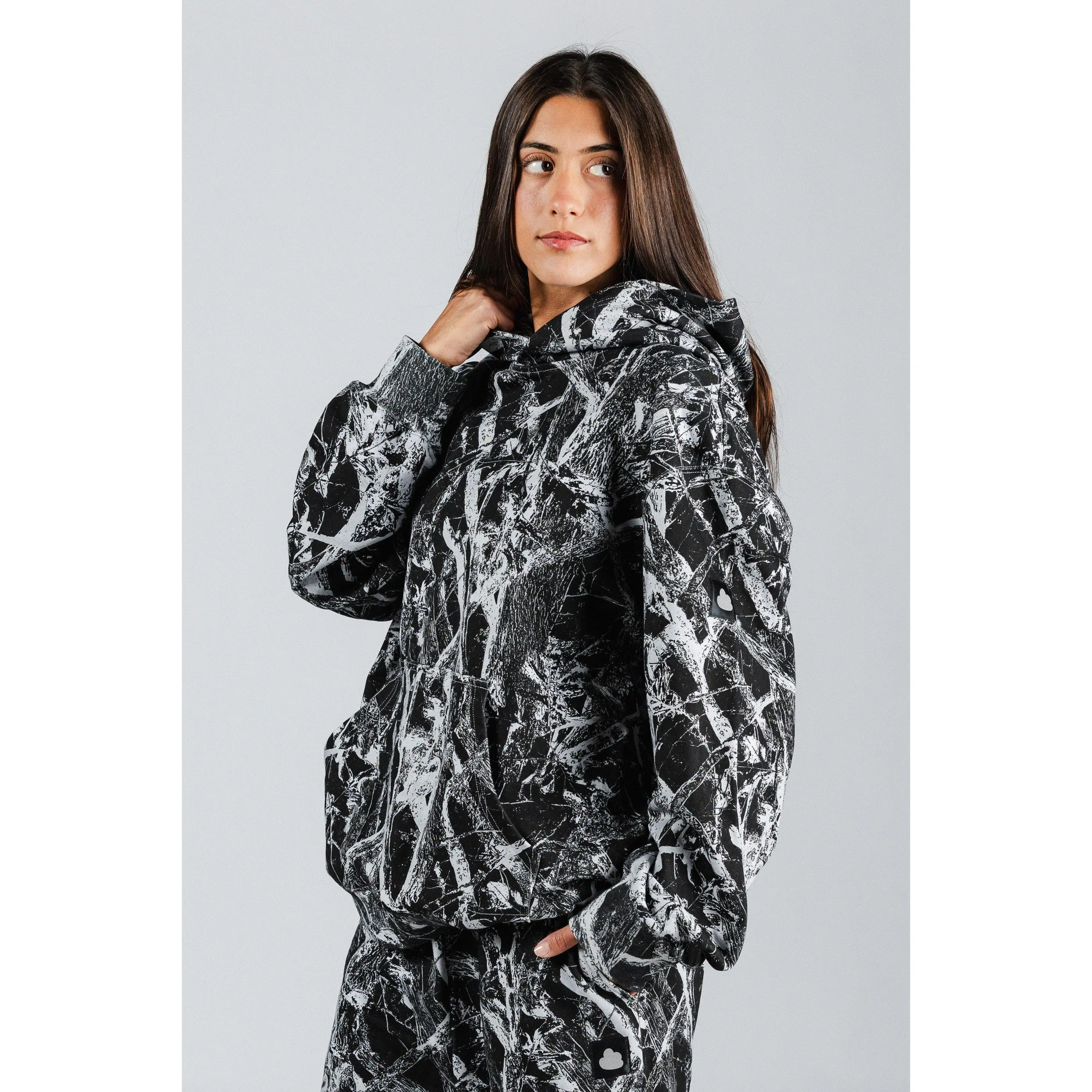 Clowd | CAMO Oversized Hoodie | Premium Heavyweight Cotton Pullover Sweatshirt | Unisex