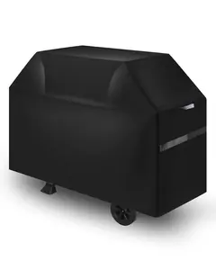 VEVOR Grill Cover,  65 inch BBQ Covers for Outdoor Grills, Waterproof, Fade Resistant, Weather Resistant Heavy Duty 600D Polyester, Easy On/Off, with Hook-and-Loop Straps, Black