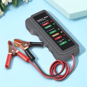 12V Vehicle, Car, Truck & Motorcycle Battery Tester - Multi-Function Portable Digital Analyzer for Charging System Diagnostics, Battery Health/Life Check & Quick State Detection