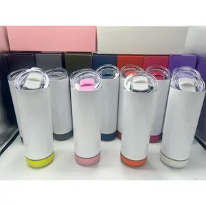 16 oz Skinny Sublimation BLUETOOTH SPEAKER Tumbler