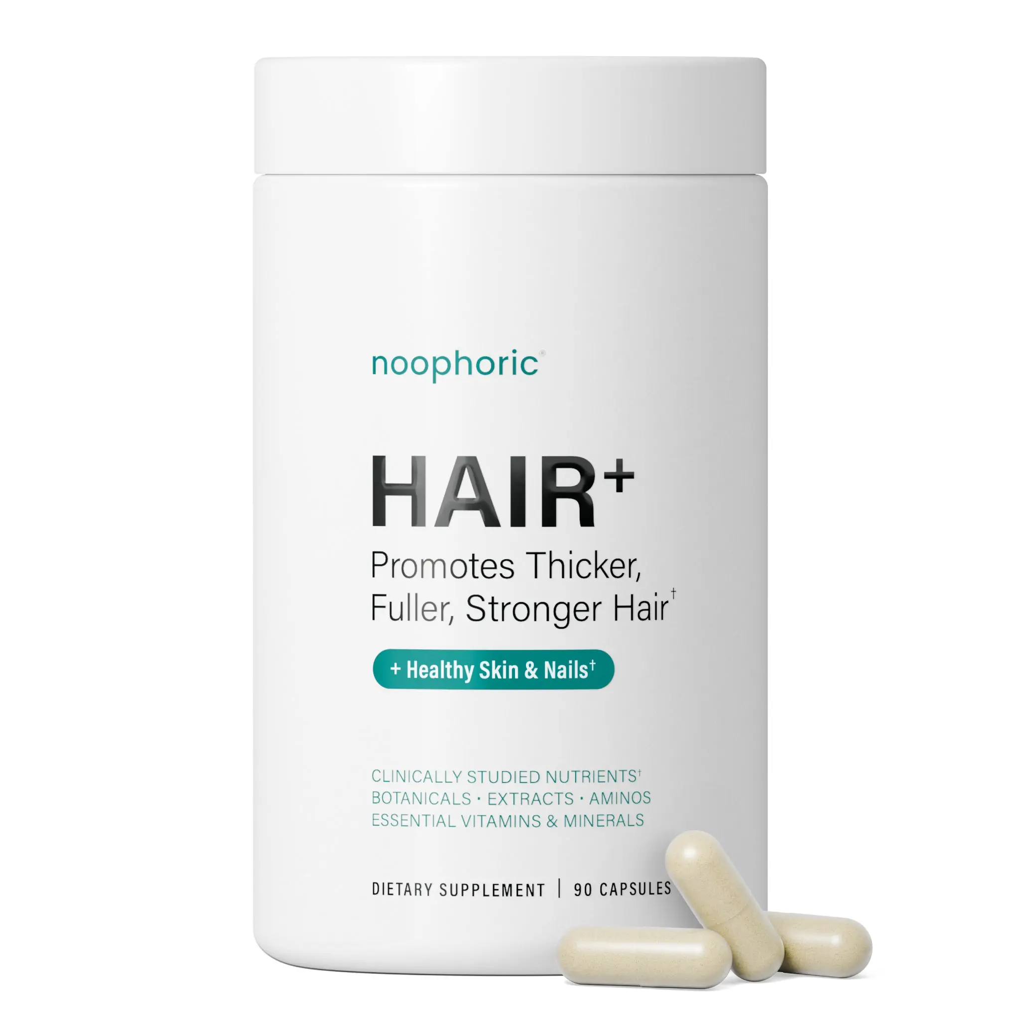 Noophoric Hair+ Daily Hair Support Supplement - 90 Capsules