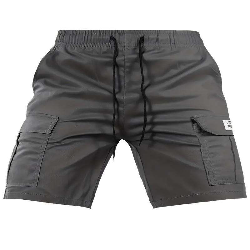 Men'S Drawstring Cargo Shorts - Multiple Pocket Design, Black, Olive Green, Gray, Khaki Casual, Sporty, and Stylish for Outdoor Activities, Hiking, Everyday Wear, Casual Wear|Stylish Shorts|Durable Fabric