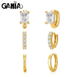 GANIA 3PCS Gold Hoop Earrings Set Dainty Stud Earrings Trendy Small  Gold Hypoallergenic Dangle Cartilage Huggie Hoop Earrings for Women Gold for Women Gifts