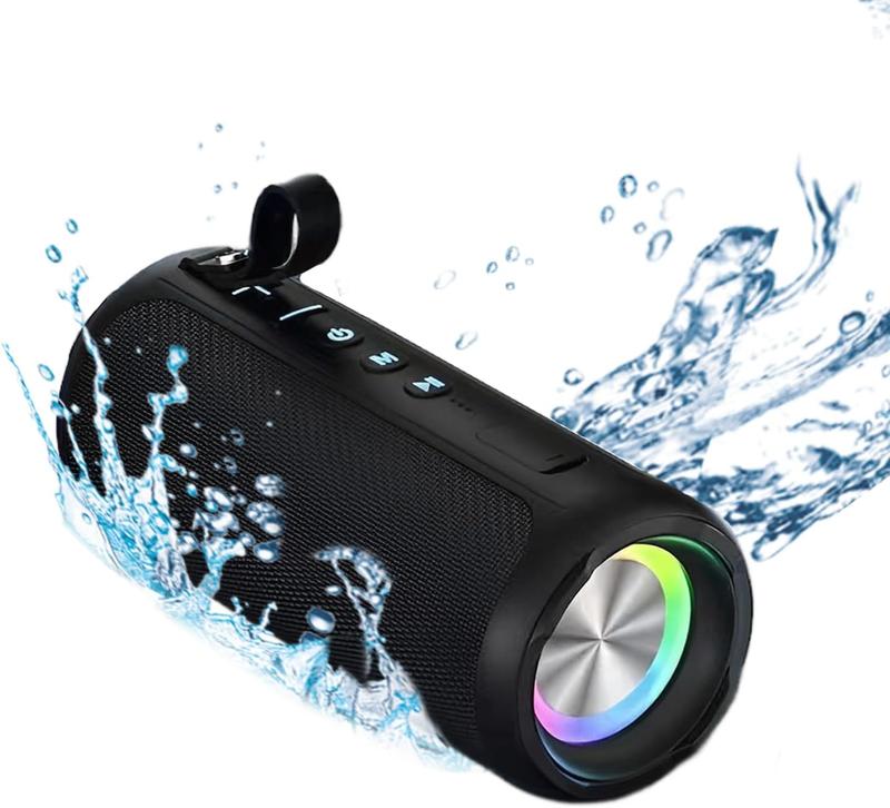 ZZA Portable Wireless Speaker，Powerful 360° Sound, 24W Audio with Impactful Bass, 1600AH Battery, IPX6 Waterproof, Shockproof, TWS Stereo, Speaker Wireless for Outdoor Beach Pool subwoofer Weatherproof Loudspeaker System Durable speaker bluetooth speakers
