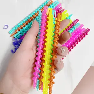 Spiral Hair Curlers No Heat, 20Pcs Magic Hair Rollers Set for Long Hair, Heatless Curl Rods for DIY Hairstyling, Sleep-in Curlers for Women & Girls, Durable Plastic Curler