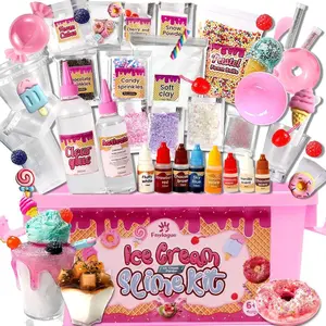 Ice Cream Slime Kit for Girls Ages 6-12, Slime Making Kit to Make Butter Slime, Cloud Slime & Foam Slimes, 10 Year Old Girl Birthday Gifts & Toys