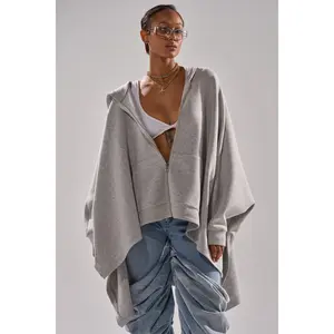 CREW LOVER OVERSIZED ZIP UP SWEATSHIRT CREW LOVER OVERSIZED ZIP UP SWEATSHIRT