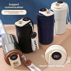 Portable Smart Temp Display Coffee Cup 316 Steel Drinkware Flasks