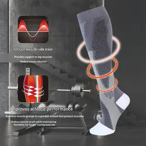 Sports Long Tube Pressure Calf Socks Strong Pressure Sports Compression Socks Outdoor Cycling Elastic Compression Socks