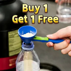 Buy 1 Get 1 Free 2PCS Protein Powder Sliding Spoon,High Quality Funnel for Pre Workout Creatine  Powder Formula,Coffee Milk Smoothie Chocolate Powder Kitchen Utensils BPA Free Plastic,Perfect Gift for Valentine's Day Father's Day Mother's Day Anniversary