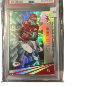 2016 Panini Phoenix Green /10 Jamaal Charles PSA 9